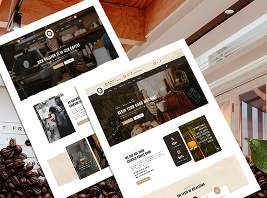 Basilico Coffee Shop — website template preview