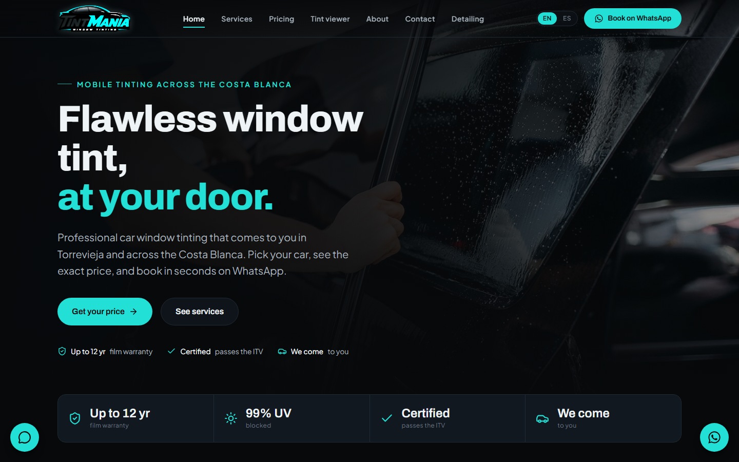TintMania website designed and built by Sean McGee