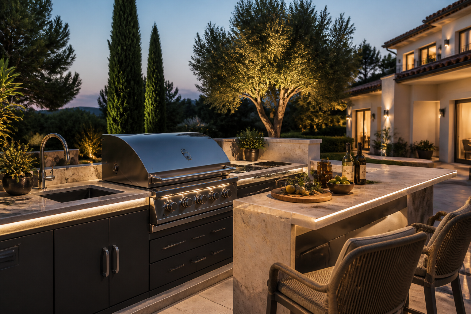 Luxury outdoor kitchen and BBQ project on the Costa del Sol