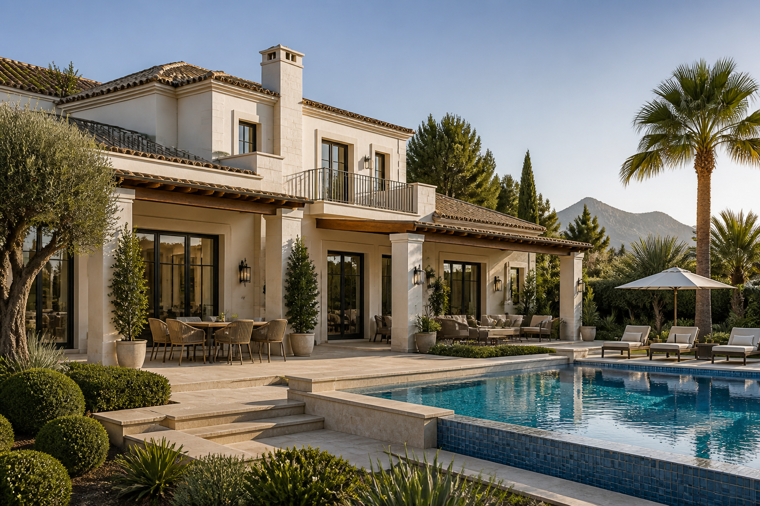 Luxury Marbella villa with infinity pool prepared for premium property management