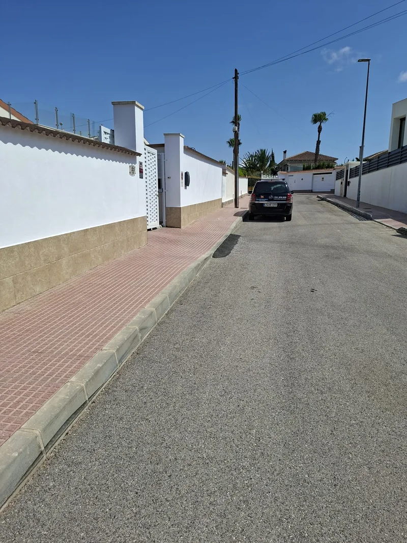 Freshly painted boundary walls