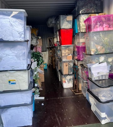A carefully packed van ready for a Huddersfield move